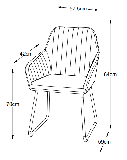 Einzigartige Möbel | Brooks Lounge Chair - Dunkelgrau