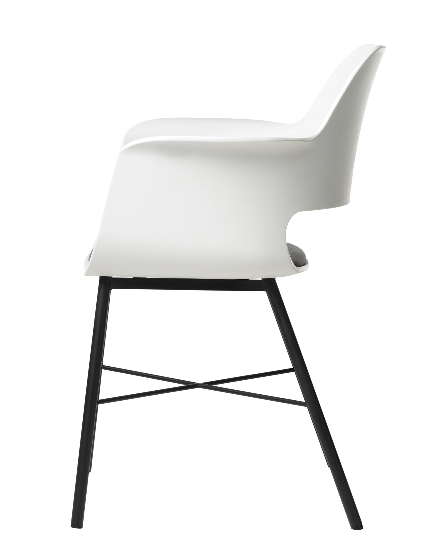 Einzigartige Möbel | Whistler Esszimmerstuhl – Weiß mit Armlehne