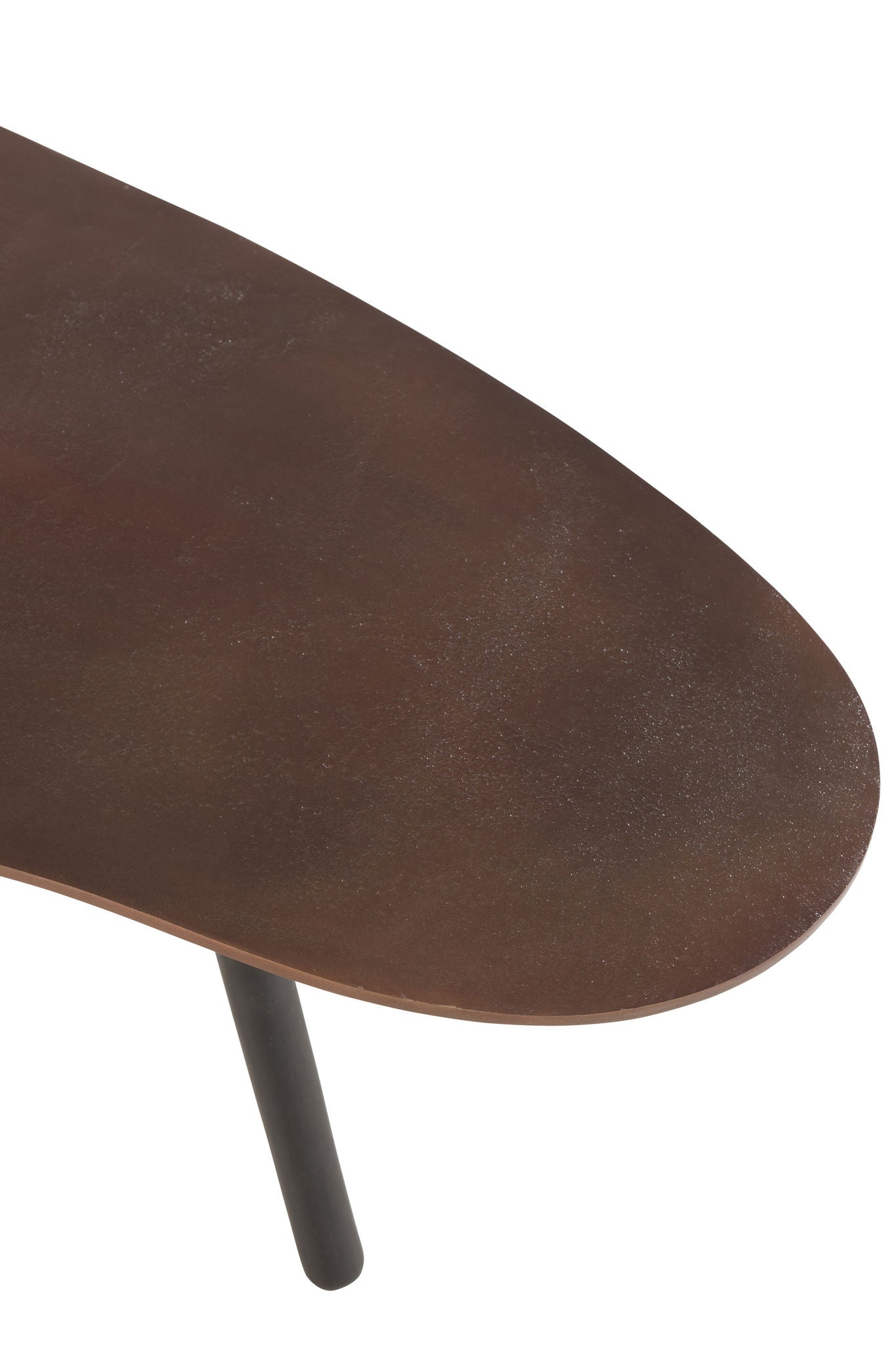 Soffbordsdråb aluminium/jern brunt små