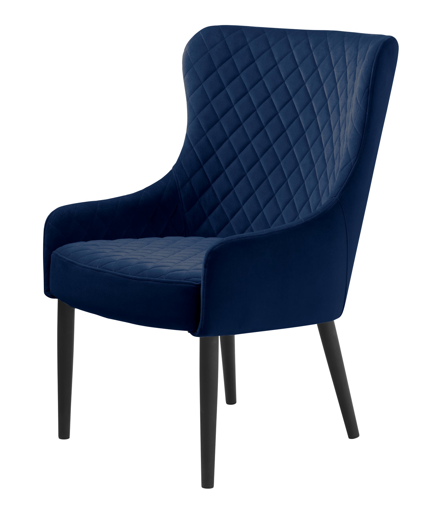 Einzigartige Möbel | Ottowa Lounge Chair - Blauer Velours