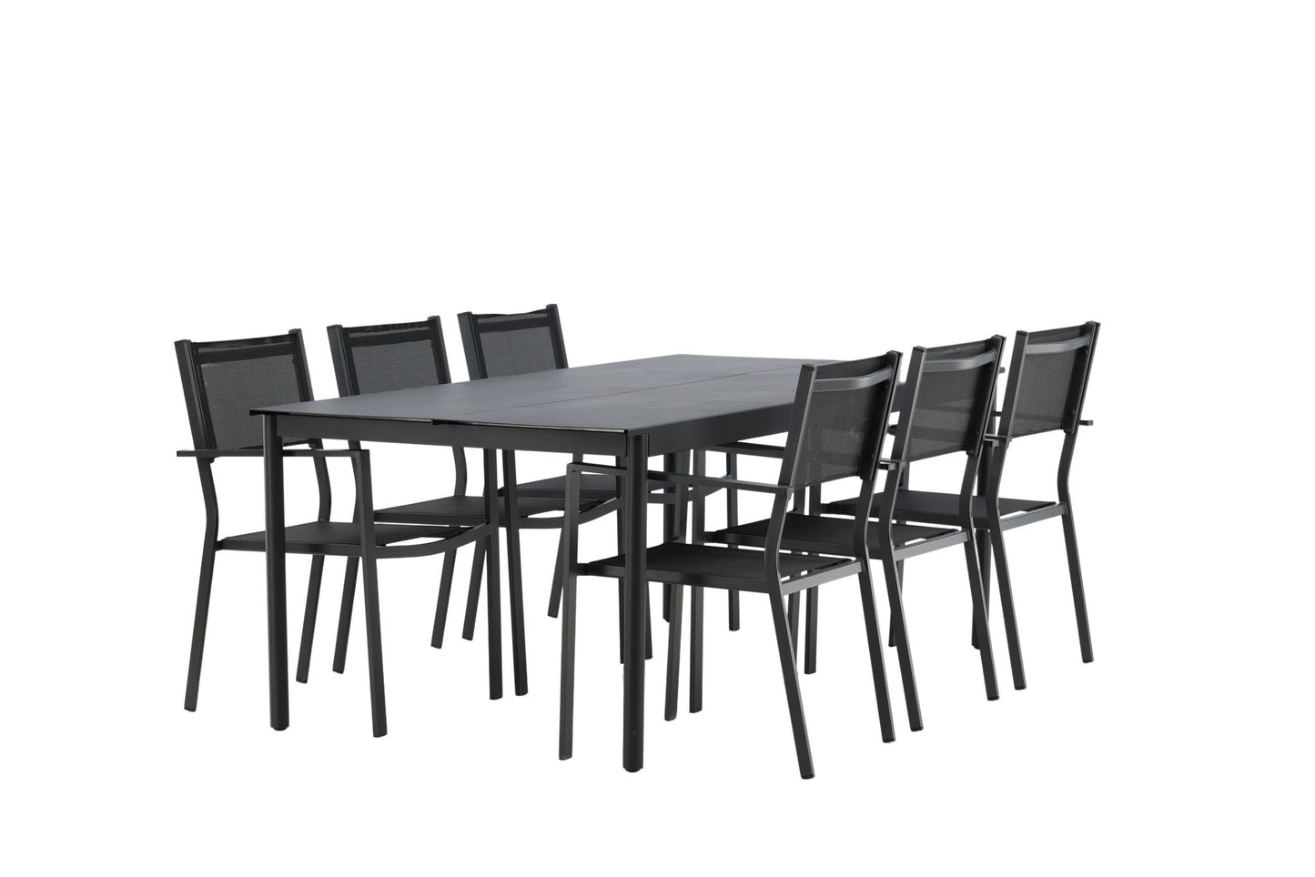 Modena - Spisebord, Sort - Aluminium - 200*100cm Copacabana Stabelbar stol - Sort