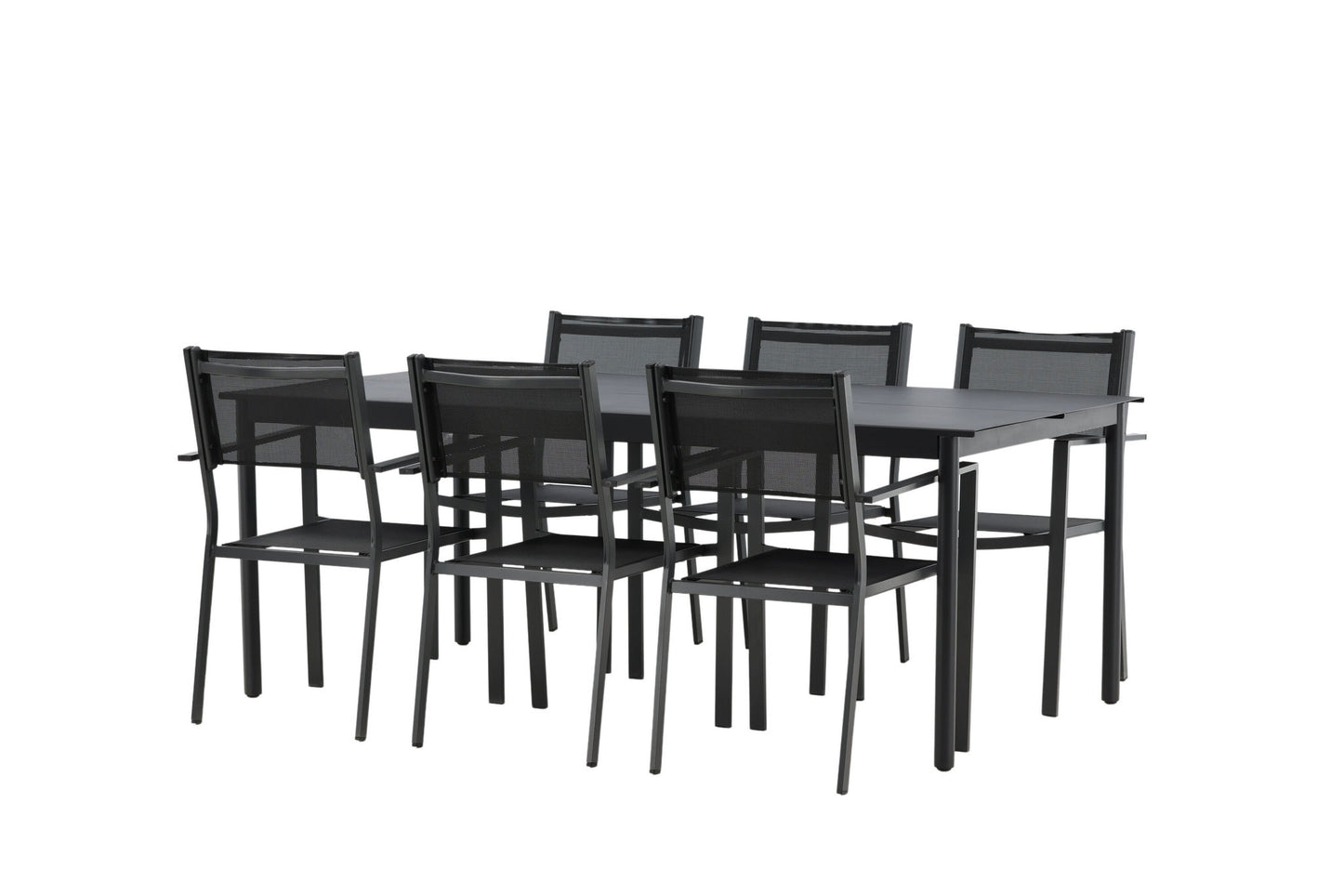Modena - Spisebord, Sort - Aluminium - 200*100cm Copacabana Stabelbar stol - Sort