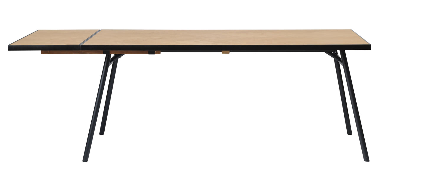 Einzigartige Möbel | Calvi Esstisch - 90X180 cm Fischgrätenmuster