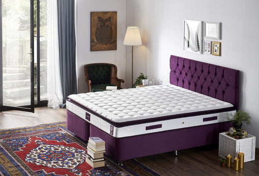 TAKK Purple 150x200 cm Double Size Padded Soft Mattress - NordlyHome.dk