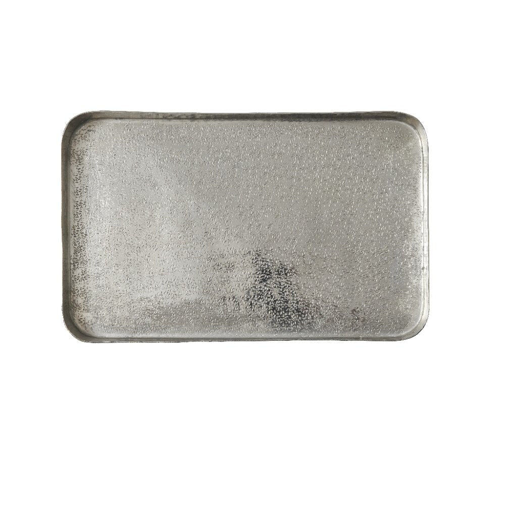 Lavia fad 41x26 cm. sølv