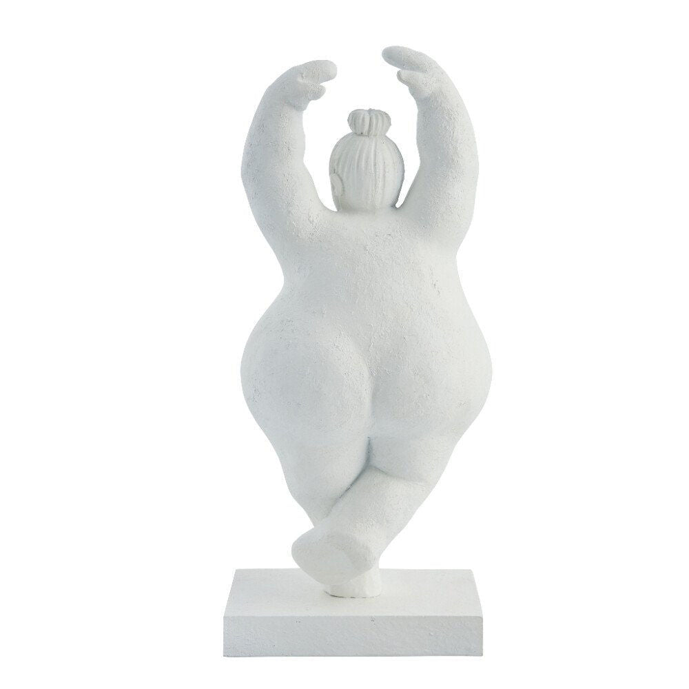 Serafina kvinde figur H28 cm. hvid