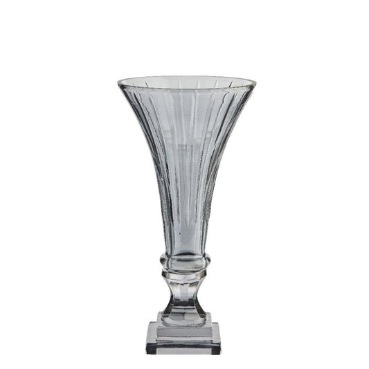 Ciselle vase H25,5 cm. mørkegrå
