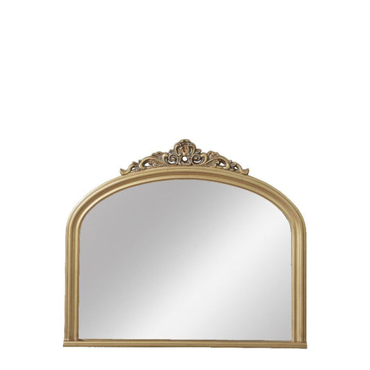 Halene spejl H108 cm. lys guld