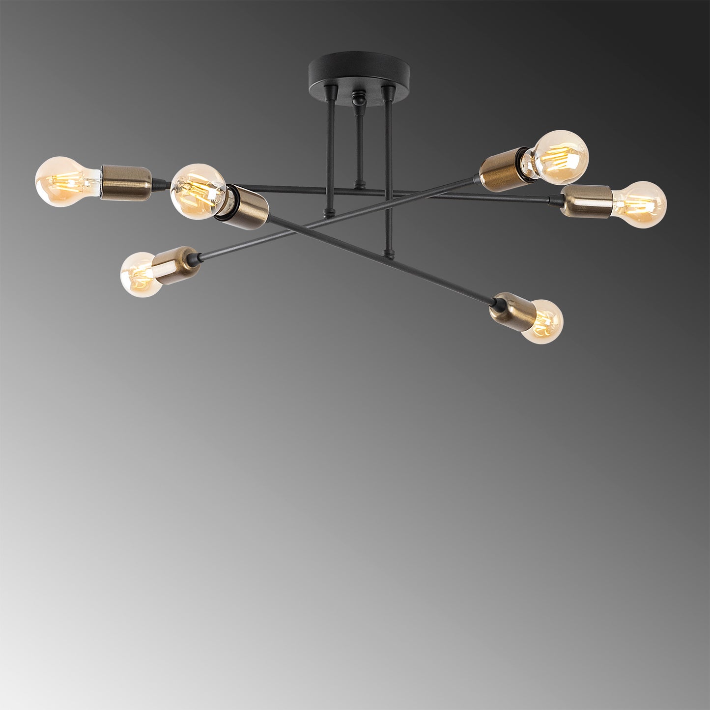 Loftlampe Fleur - 1501 - Sort /Outlet