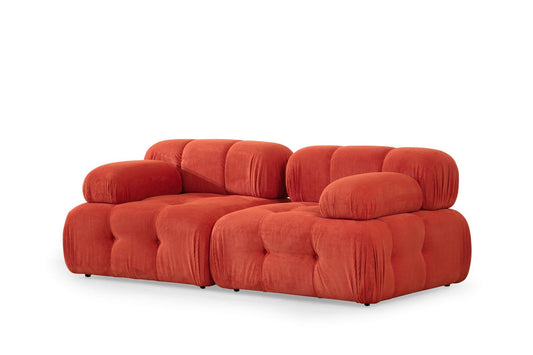 Doblo - Sofa, 2-personer ( L1-1R), Rød