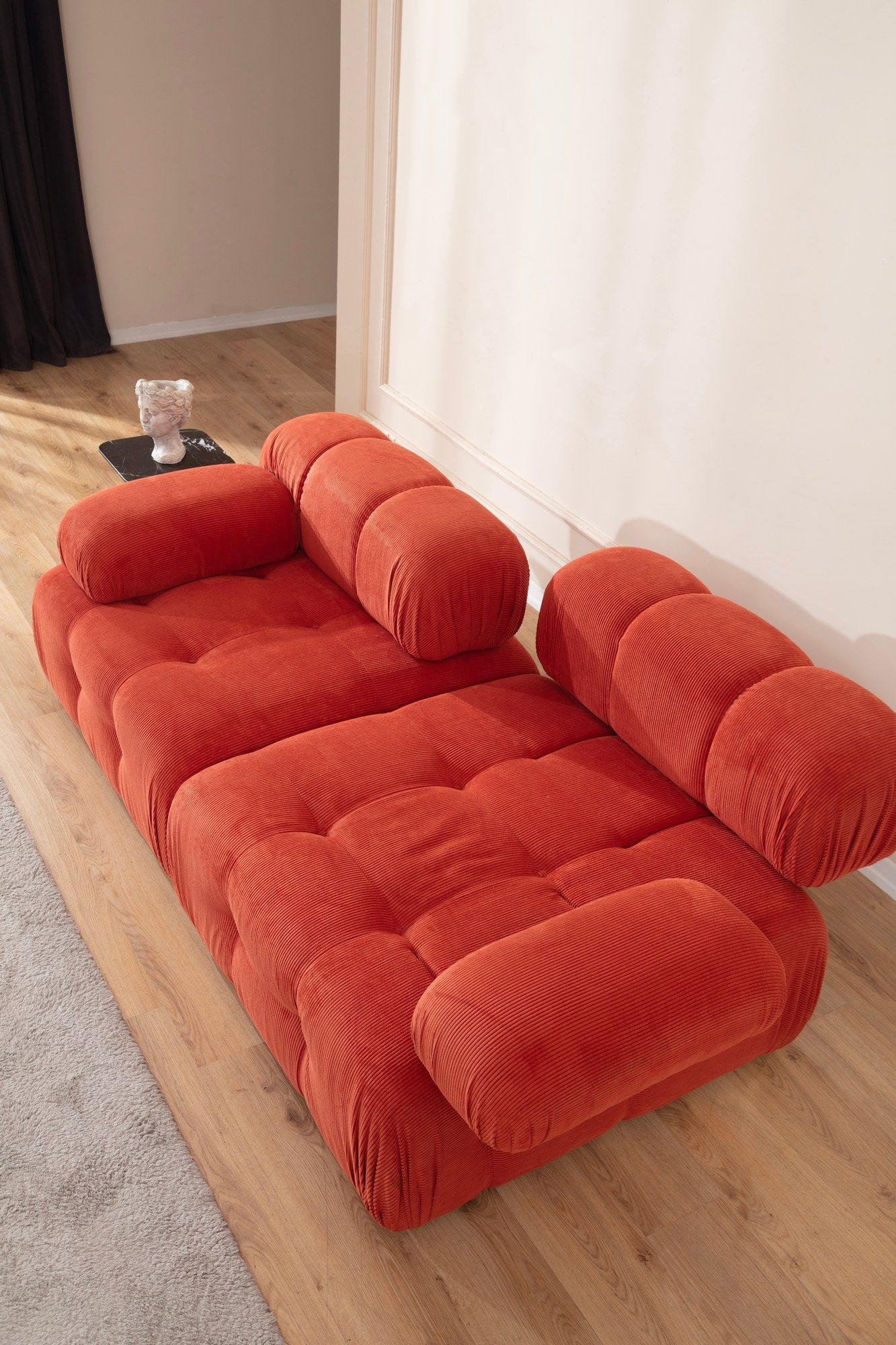 Doblo - Sofa, 2-personer ( L1-1R), Rød