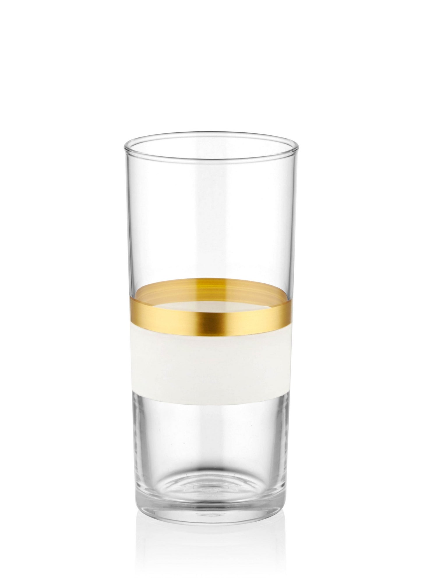 Glassæt (6 stk.) - Hvidt guld