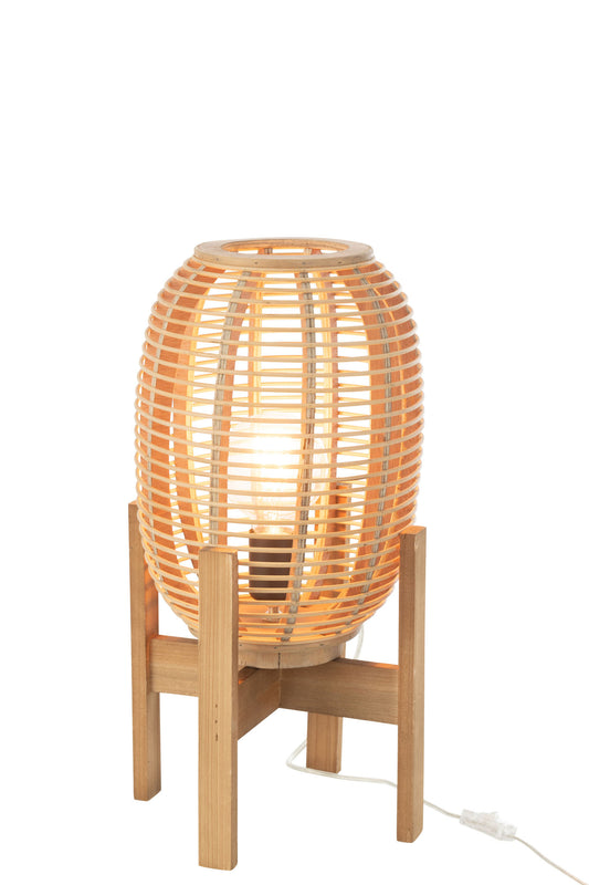 Lampe stående noa træ/bambus naturlig små