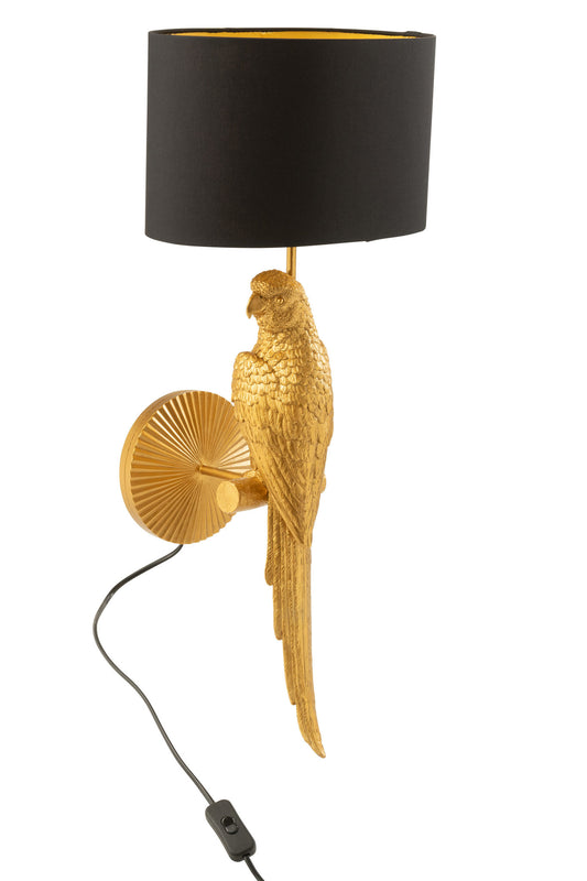 LAMPE WAND VOGEL POLY GOLD