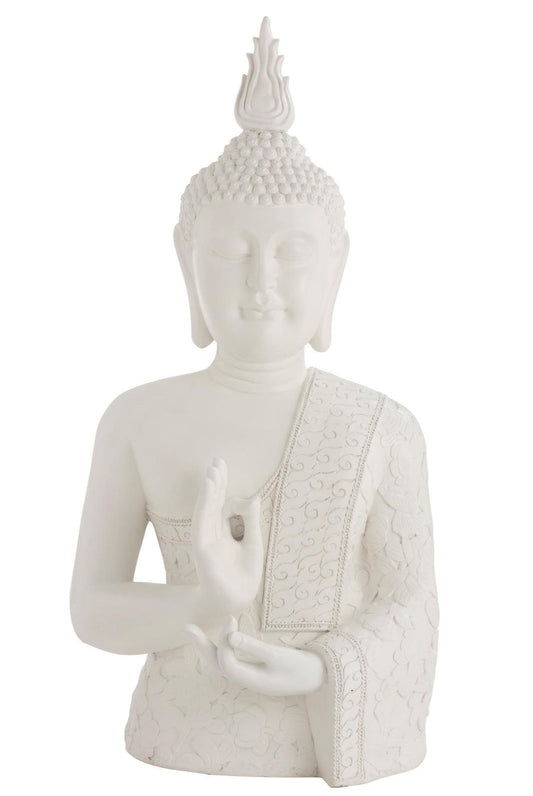 Buddha zen poly hvid