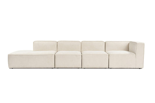 More (M4-M1-M1-M7) - Cream - Corner Sofa-Bed