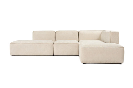 More (M4-M1-M2-M3) - Cream - Corner Sofa-Bed