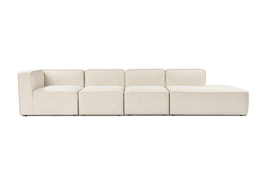 More (M8-M1-M1-M3) - Cream - Corner Sofa-Bed