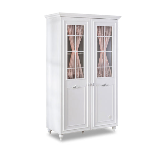 Garderobe - Romantica 2 dørs garderobeskab med vindue