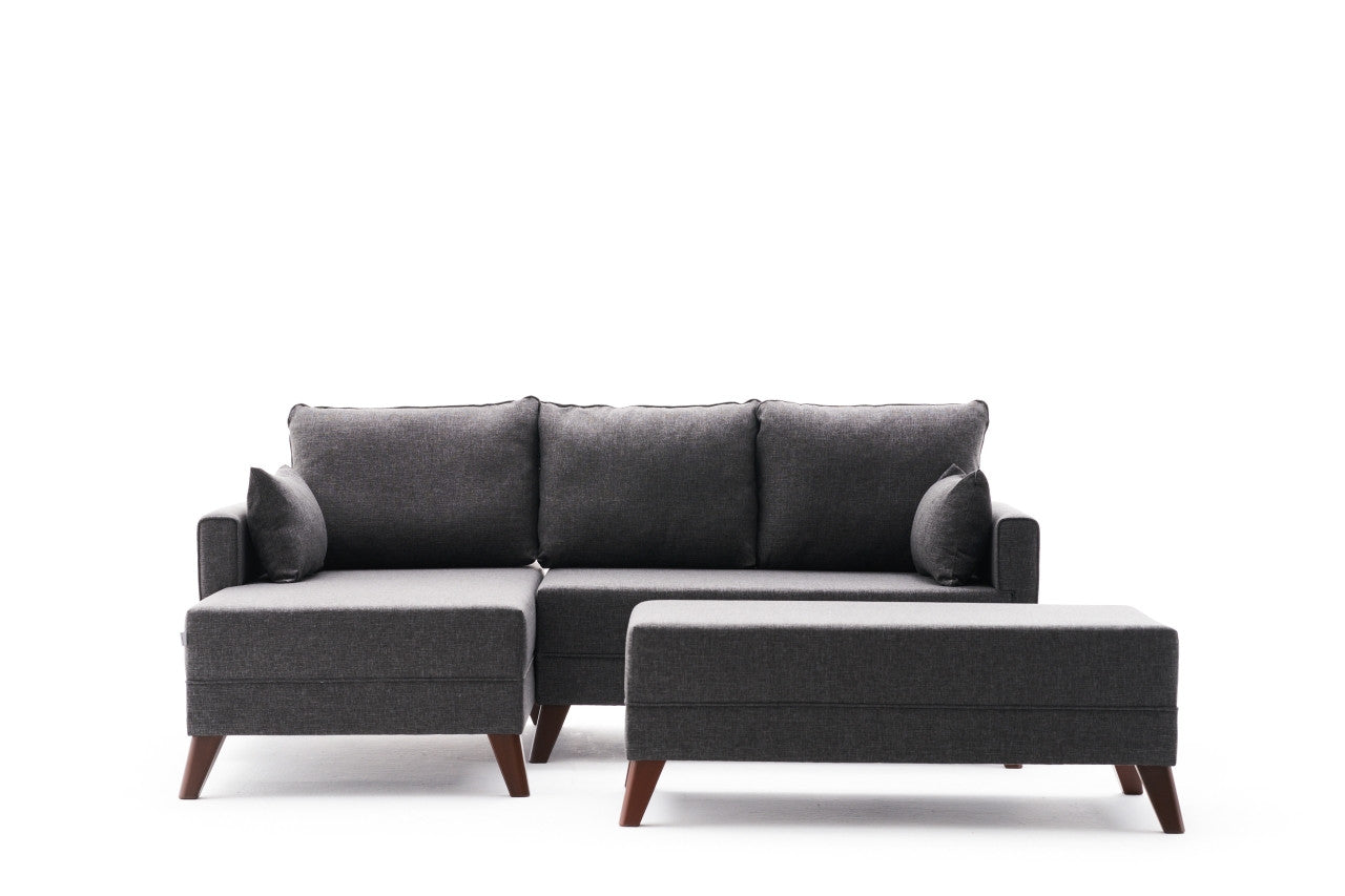 TAKK Bella Mini Corner Sofa Left - Anthracite - NordlyHome.dk