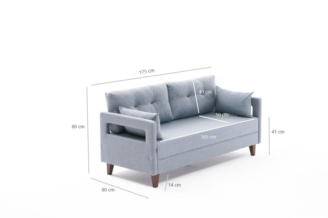 TAKK Comfort Sofa - 2 personer - Blå - NordlyHome.dk