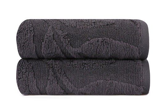 Håndklædesæt - Estela - Mørkegrå