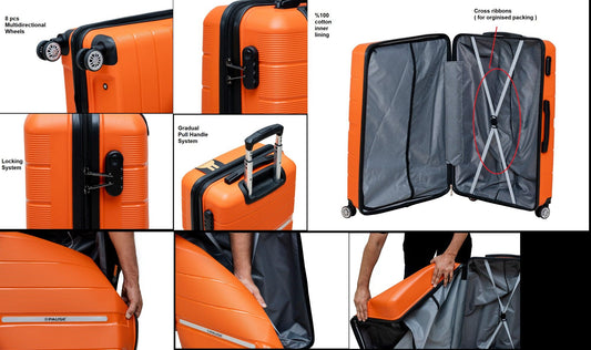 Pause kuffertsæt- 3stk. - Orange