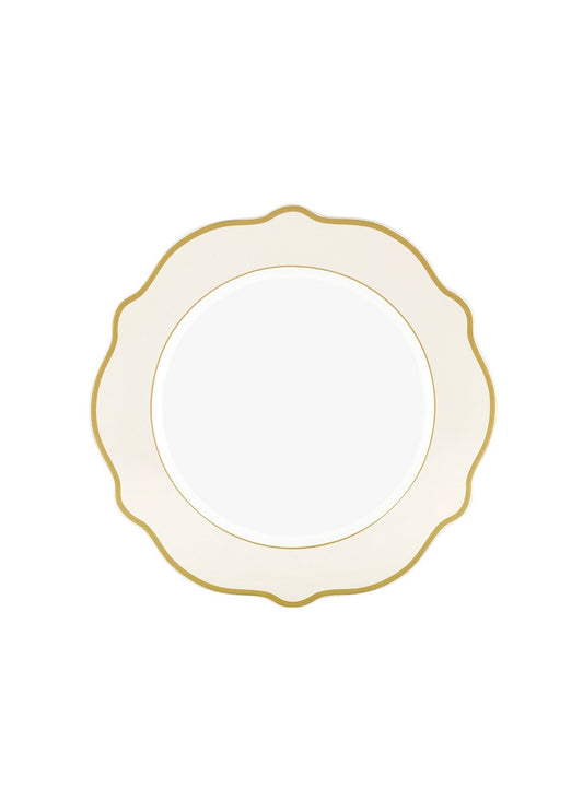 Middagssæt - DNR0016, Hvid, beige og guld