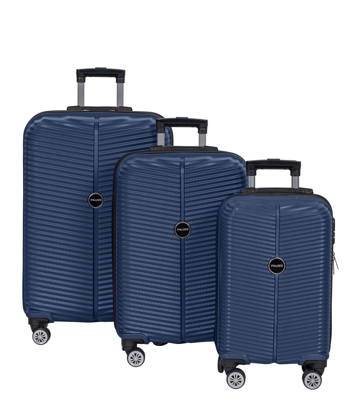 Pisa kuffertsæt - 3stk. - Mørkeblå