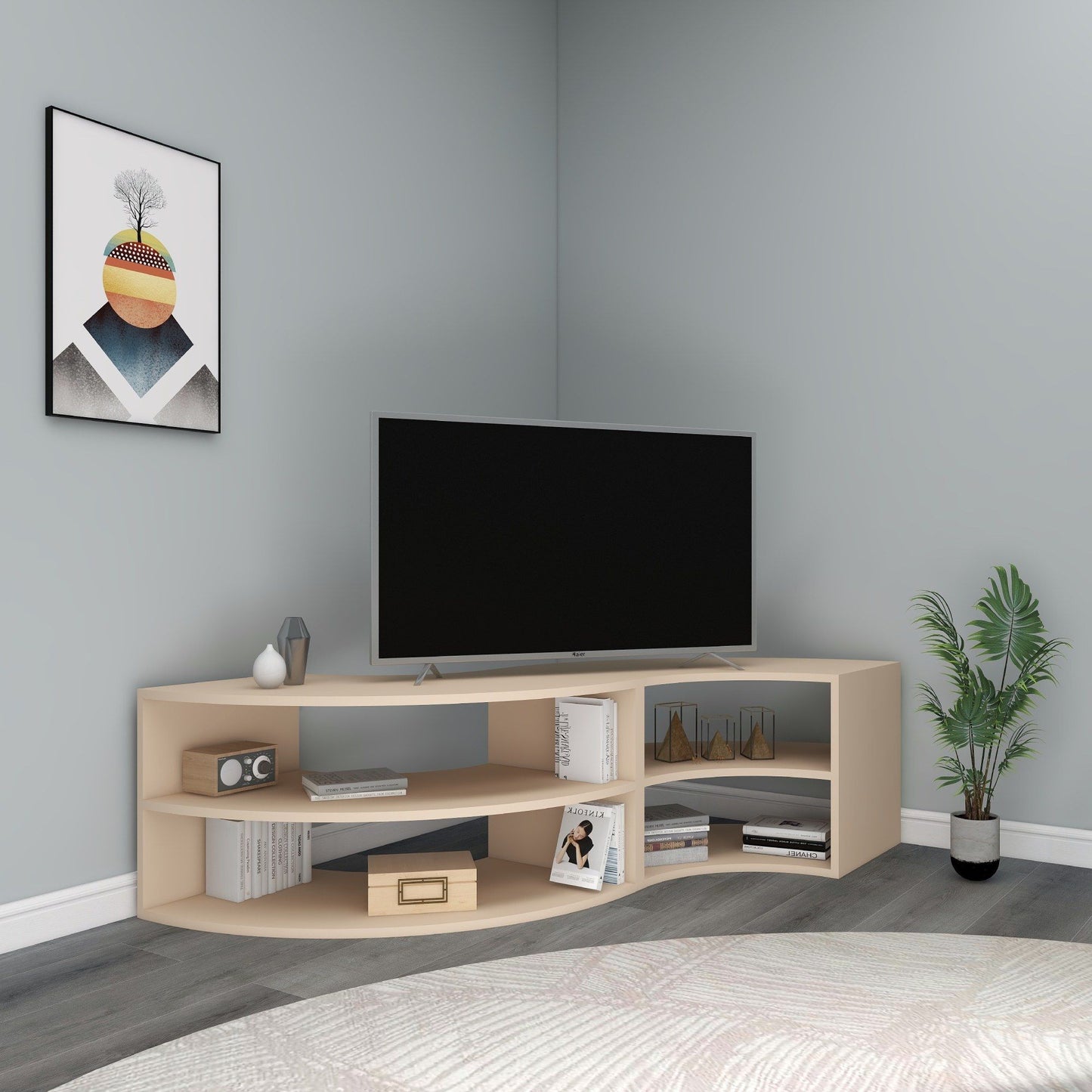 Banas - Beige - TV stativ