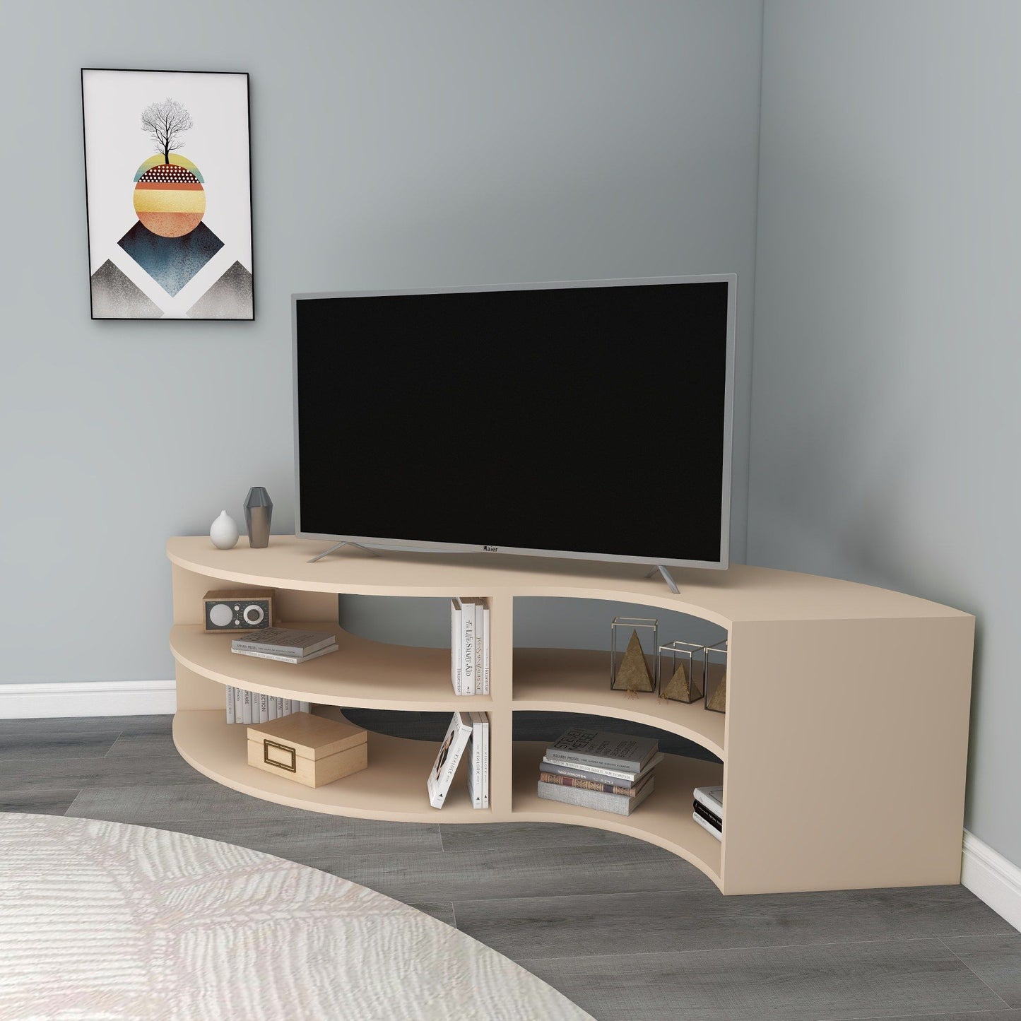 Banas - Beige - TV stativ