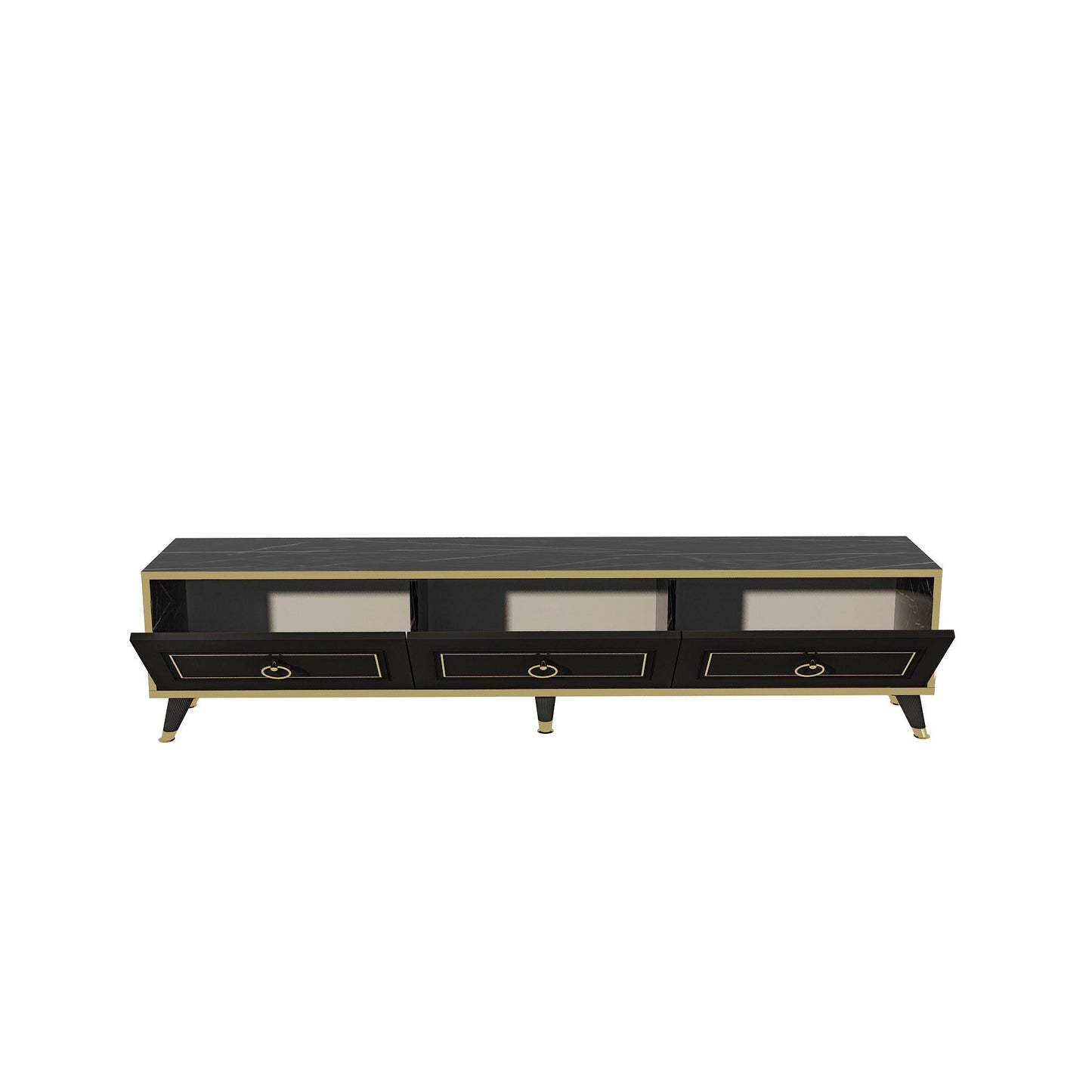 Sona - Sort, Guld - TV Stand