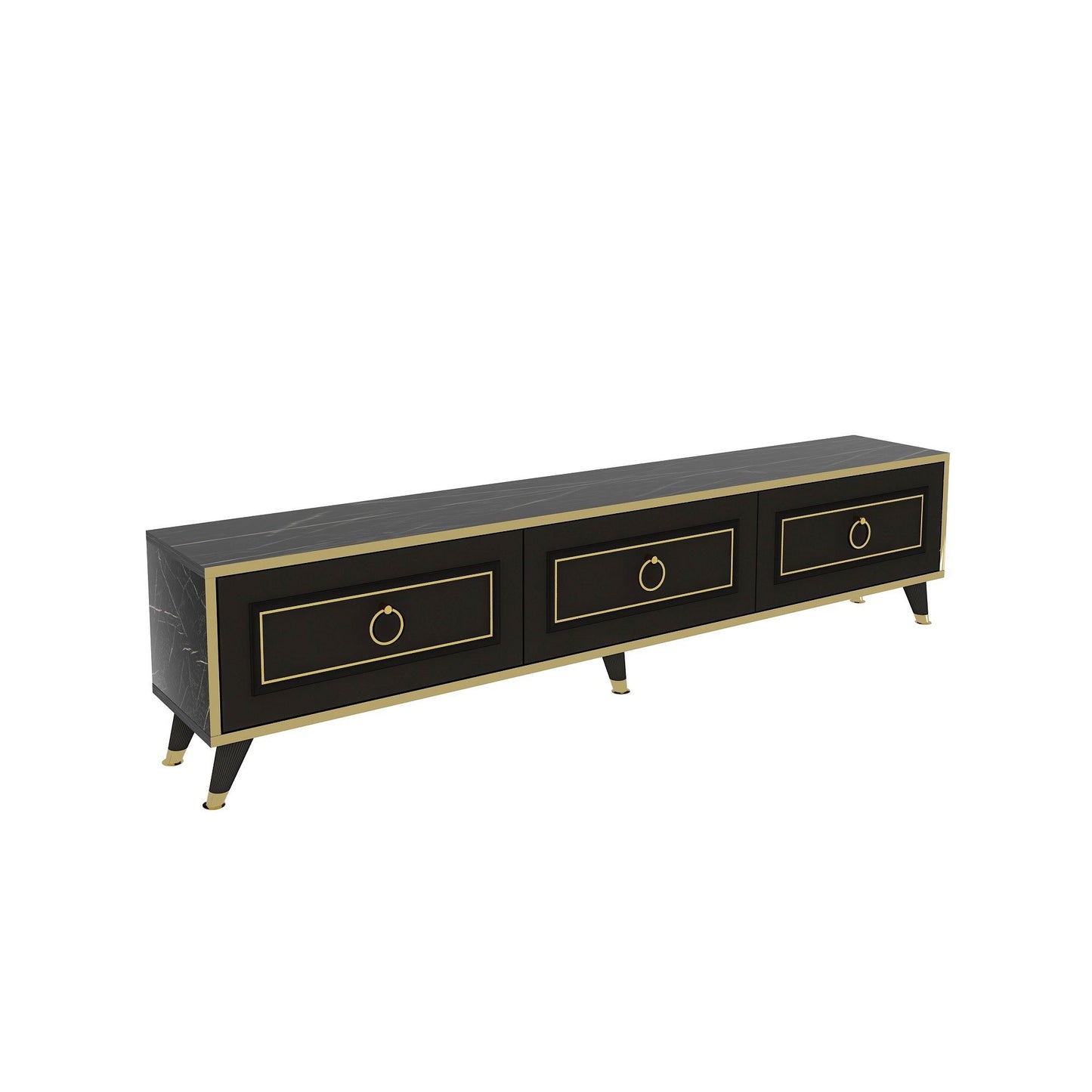 Sona - Sort, Guld - TV Stand