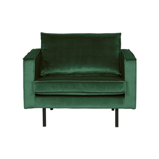 BEPUREHOME | Rodeo - Sessel, Velours Green Forest