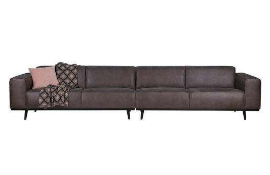 BEPUREHOME | Statement XL – 4-Personen-Sofa, 372 cm Grau