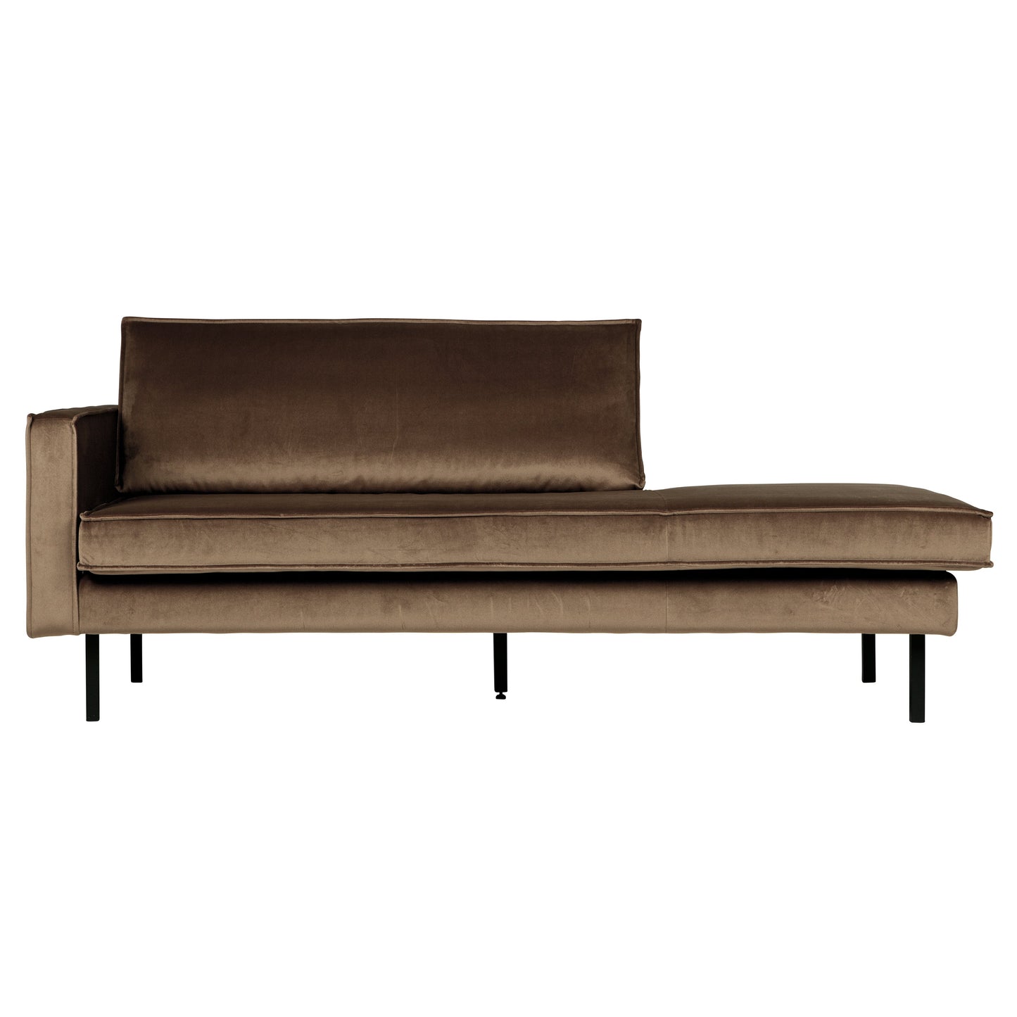 BEPUREHOME | Rodeo - Daybed, links, Velour Taupe