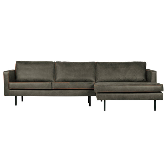 BEPUREHOME | Rodeo - Chaiselongue, rechts, Army