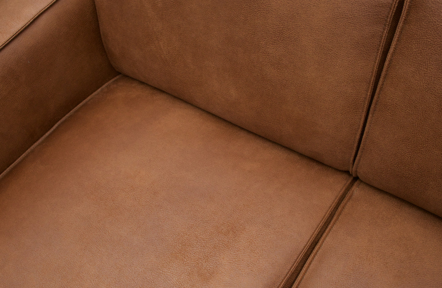 BEPUREHOME | Statement - 4-Personen-Sofa, 280 cm Cognac