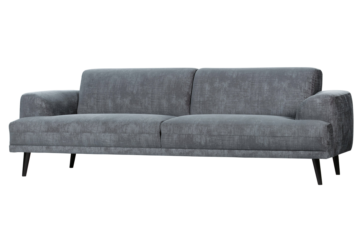 die vtwon | Brush - 3-Personen-Sofa, 234 cm Wolkenvelours Schiefergrau