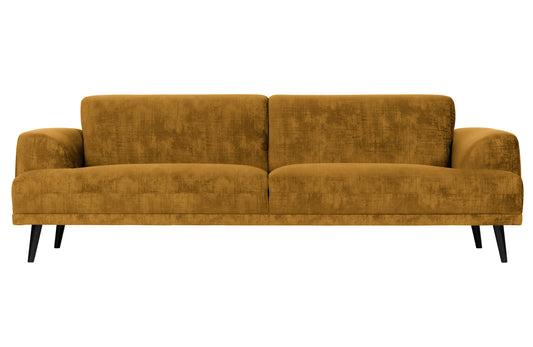 die vtwon | Brush - 3-Personen-Sofa, 234 cm Clouded Velour Ocker