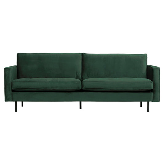 BEPUREHOME | Rodeo Classic Sofa 2,5-Sitzer Velours Green Forest