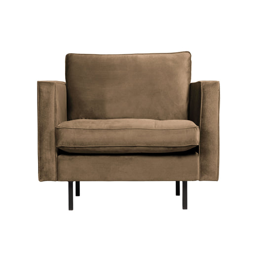 BEPUREHOME | Rodeo Classic - Sessel, Velour Taupe