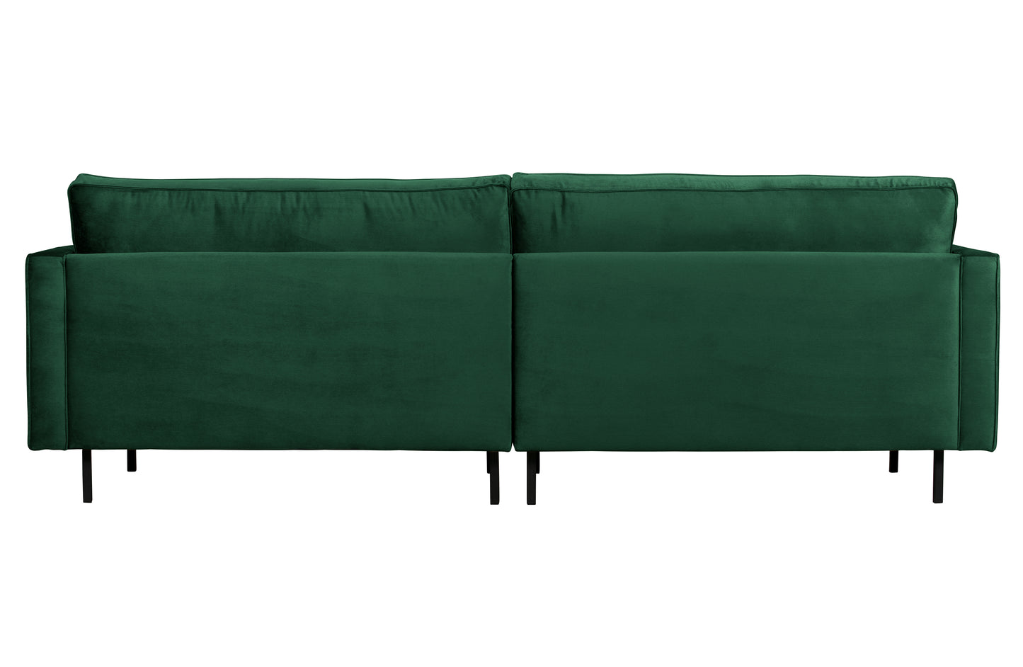 BEPUREHOME | Rodeo Classic Sofa - 3-Sitzer-Sofa, Velour Green Forest