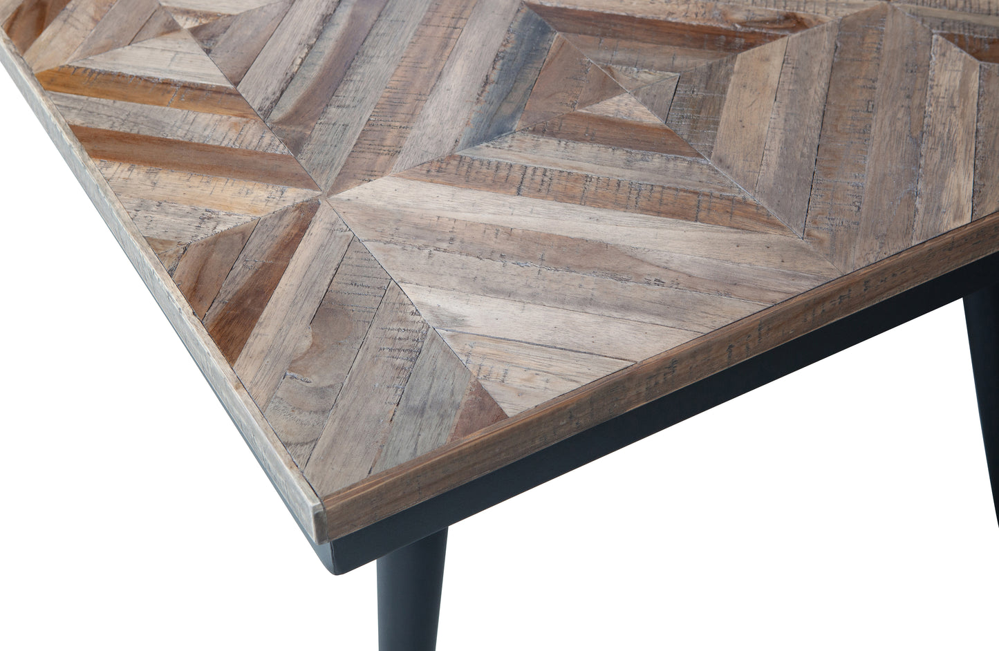 BEPUREHOME | Rhombic - Couchtisch, Holz/Metall 120x60cm