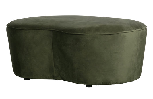 BEPUREHOME | Macaroni Kleines Sofa 110 cm Velours Onyx