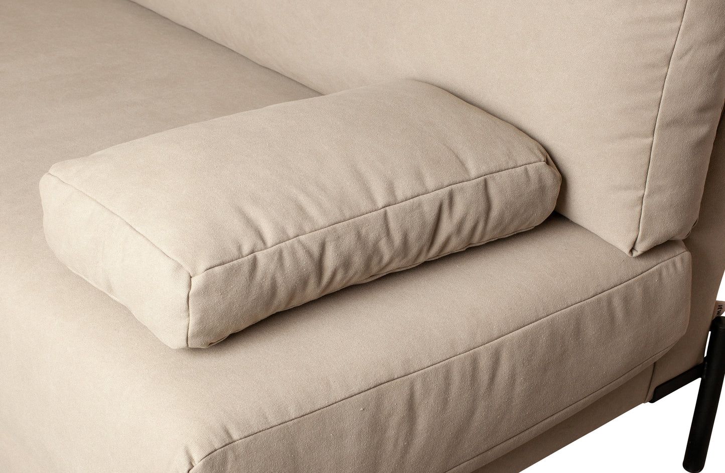 die vtwon | Sleeve - 3-Personen-Sofa, Canvas Stone Grey