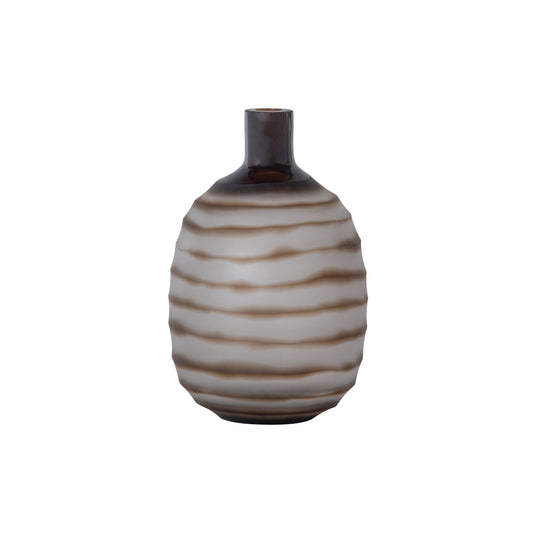 BEPUREHOME | Zebra - Vase, Glas Braun