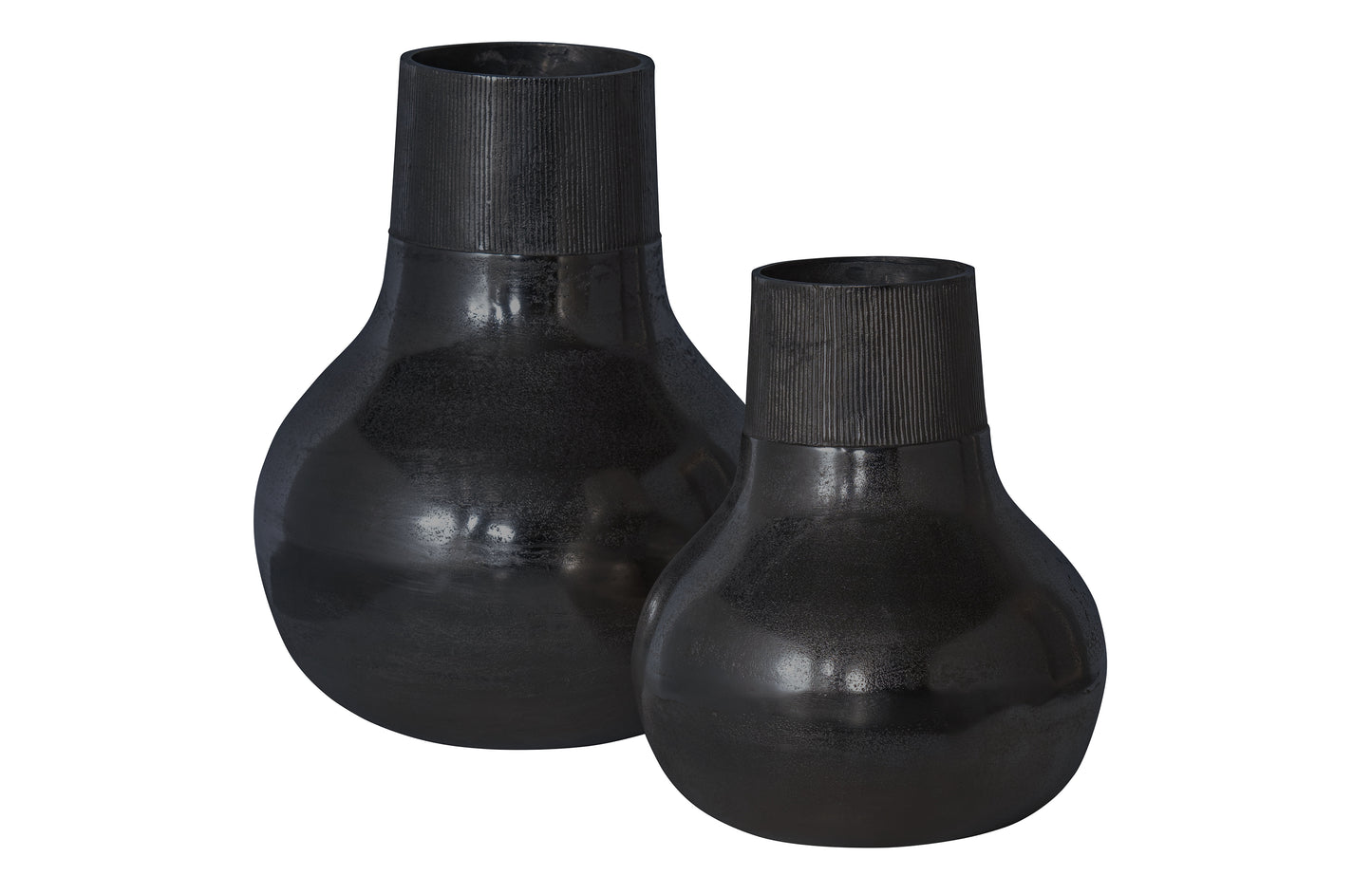 BEPUREHOME | Metal Xl - Vase, Metall Schwarz