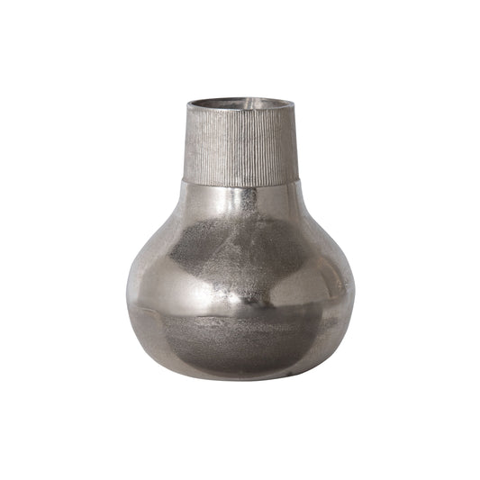 BEPUREHOME | Metall L - Vase, Metall Silber