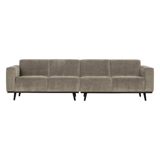 BEPUREHOME | Statement – ​​4-Personen-Sofa, 280 cm Flat Rib Clay
